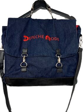 RARE!! DEPECHE MODE Denim Messenger Bag fGLOBAL SPIRIT TOUR VIP PACKAGE size M